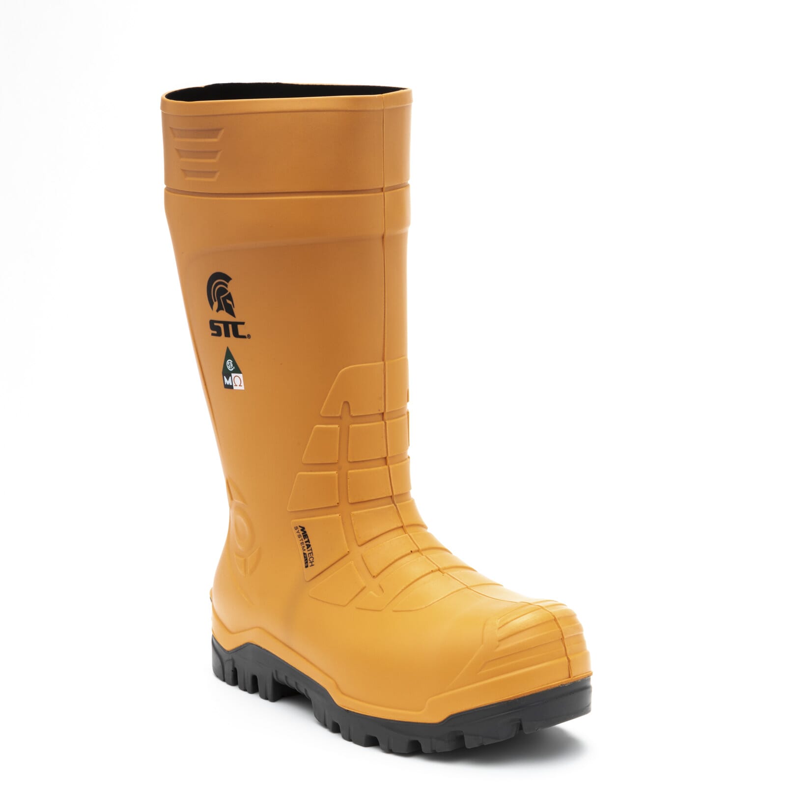 orange waterproof boots